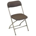 Pre Sales Pre Sales 2190 Plastic Folding Chair - Brown; Pack Of 10 122797